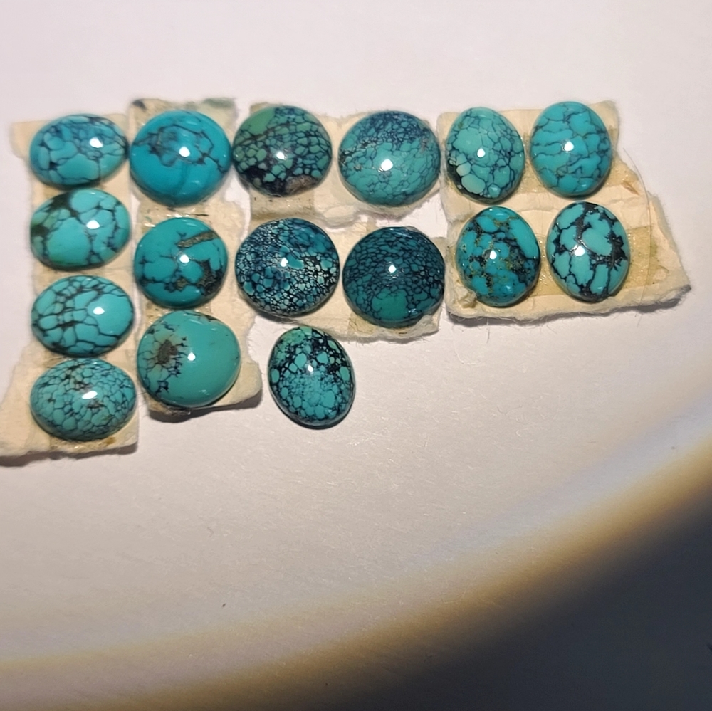 QTY:16 Natural blue turquoise